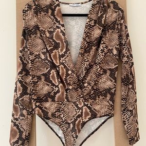 Snake Print Bodysuit